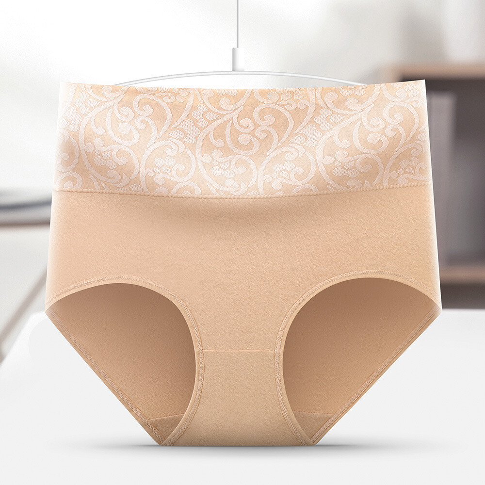 4 Pack Lot Sexy Womens Cotton Panties Brief Full Coverage Underwear Lingeries
