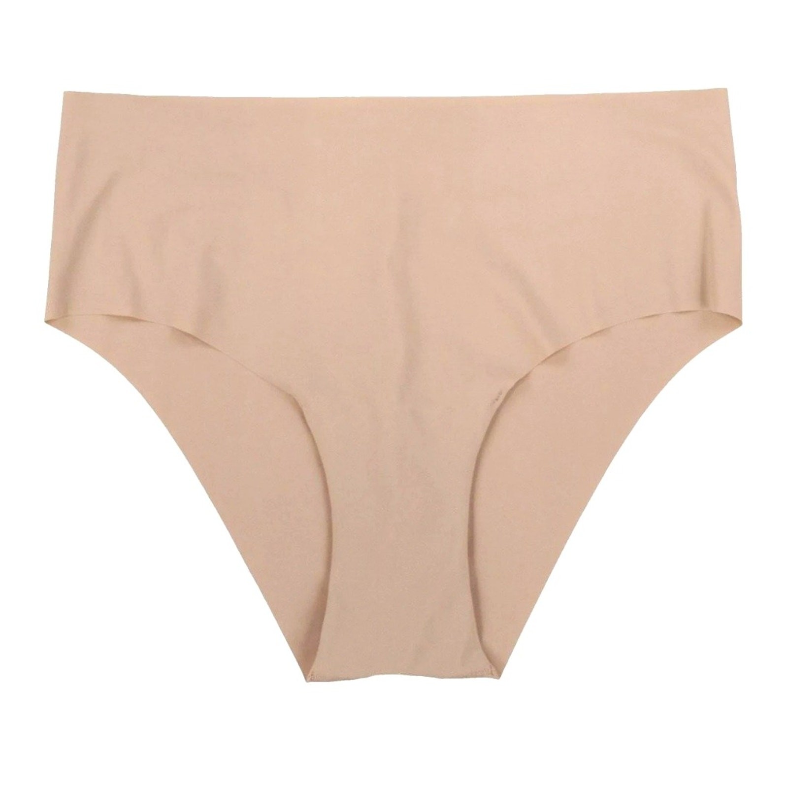 AQUA Intimates Women Chai Beige 3-pc Set Stretch Seamless Hipster Panties Size M