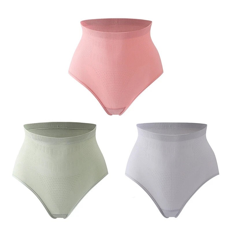 3PCS Women Shapers High Waist Body Shapewear Underwear Tummy Control Panties Top