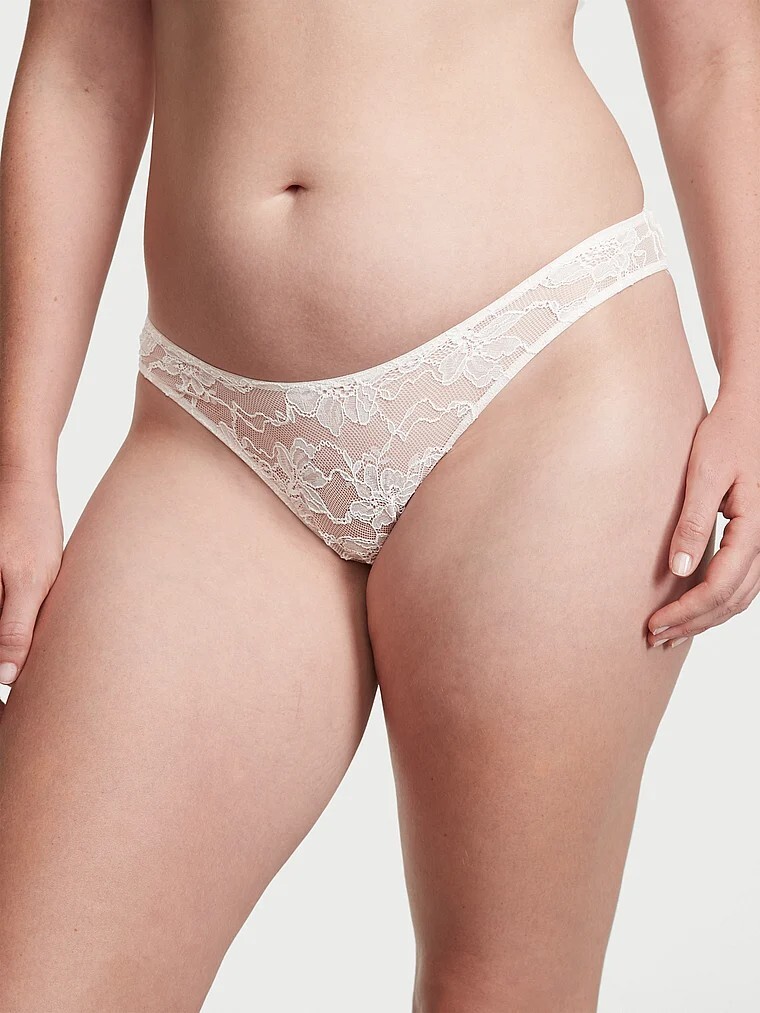 VERYSEXY Y-Back Shine Strap Thong Coconut White XL