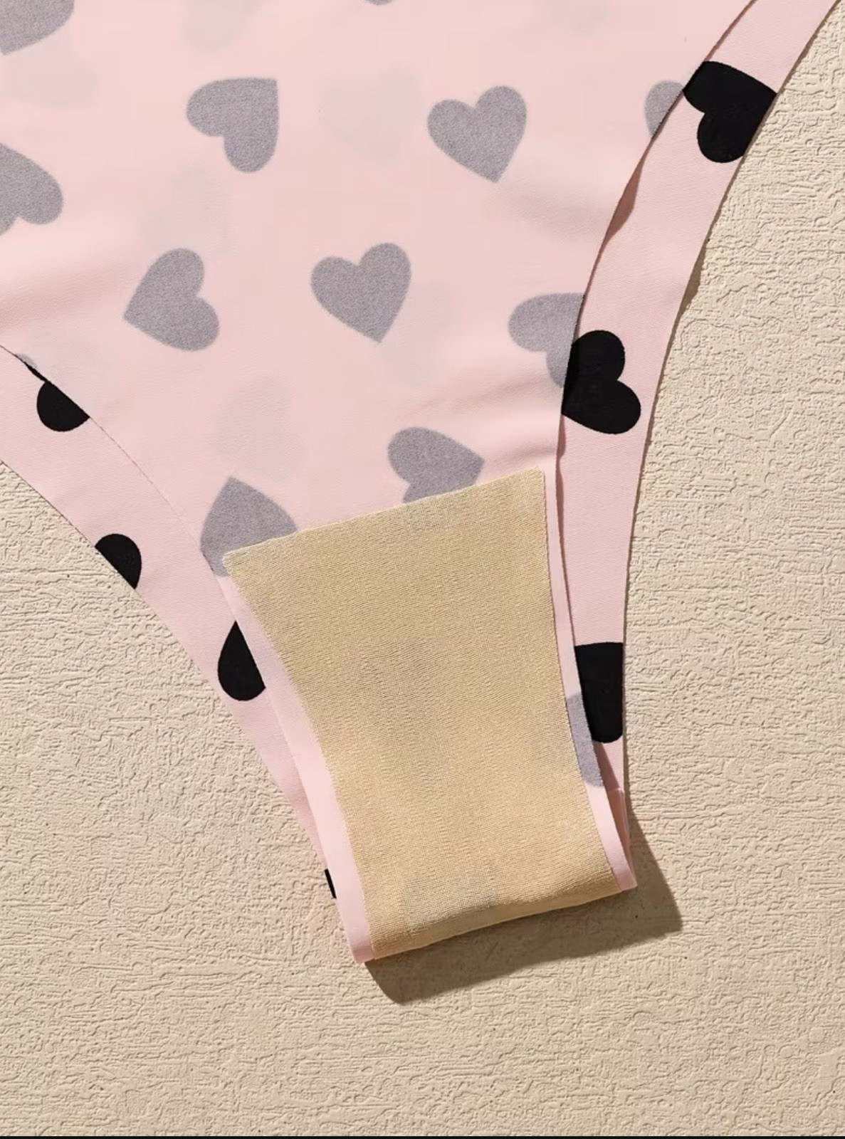 Women’s Thong Panties 6 Pack Multicolor Heart Print Underwear Size M