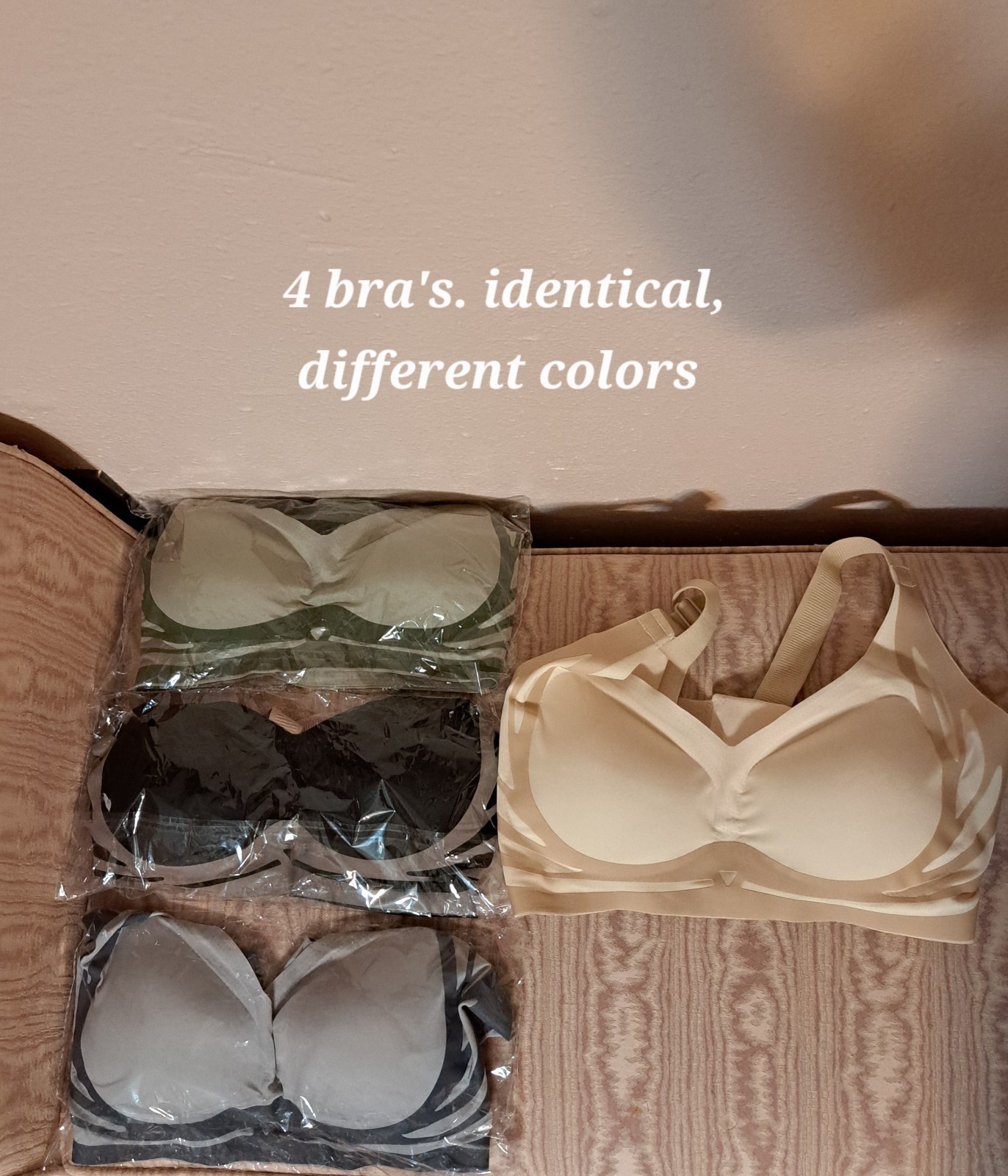 New lot of 4 bras XXL and 8 Size L panties