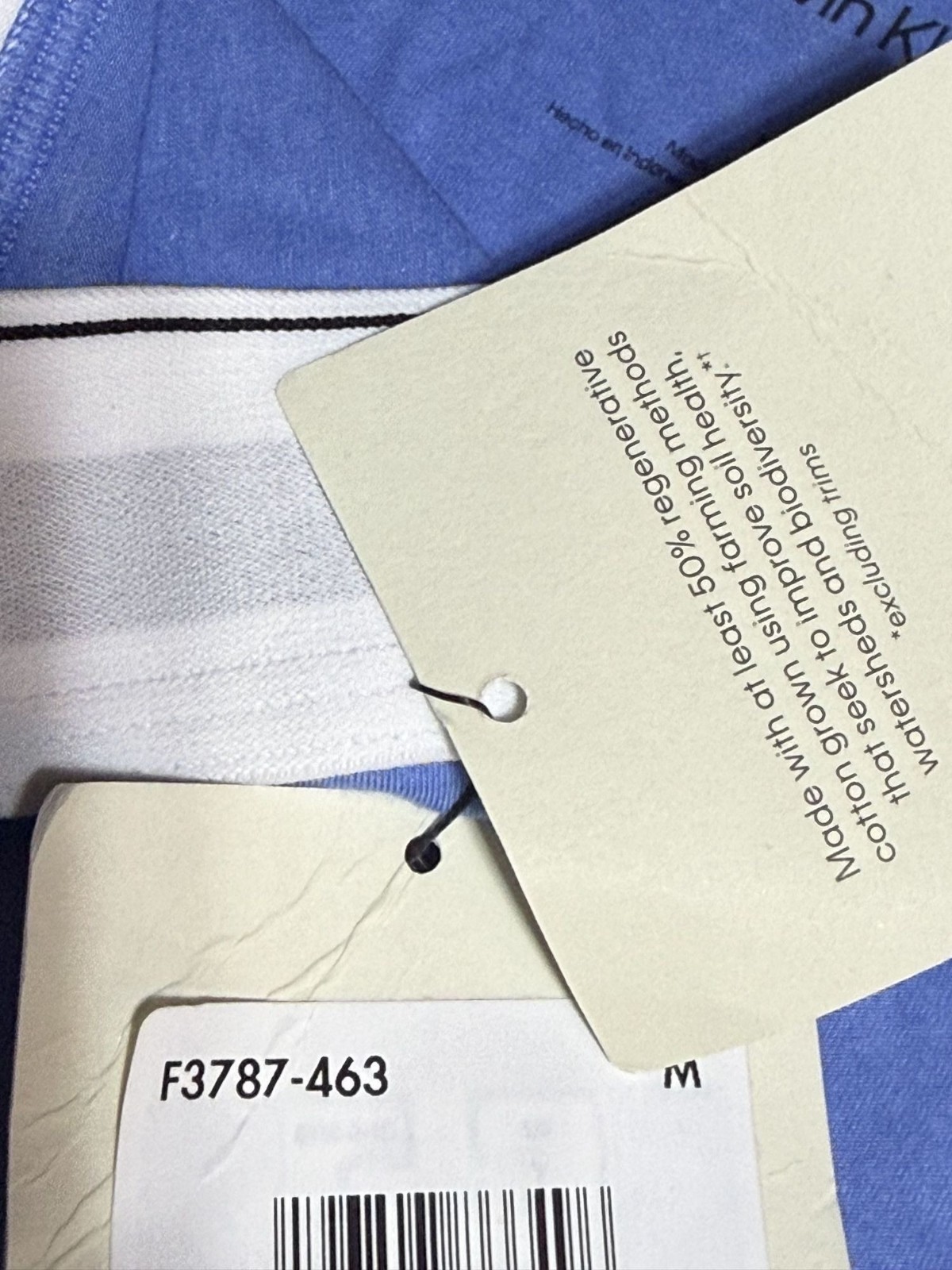 Calvin Klein Women’s Icon Cotton Bikini Underwear F3787 Blue Descent Medium