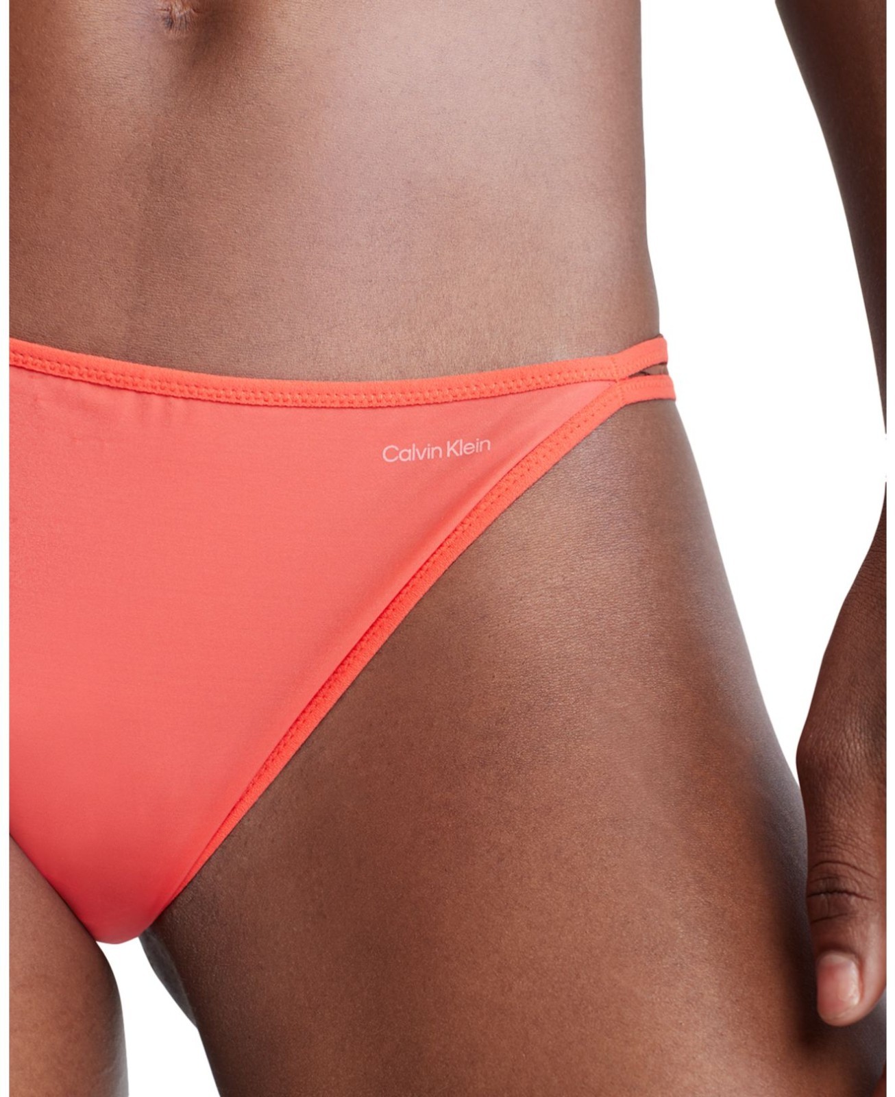 NWT CALVIN KLEIN Sheer Marquisette High-Leg Tanga Underwear Sz XL QF6730
