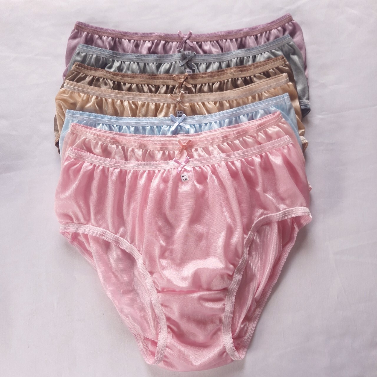 7 Bikini Nylon Panties Underwear Woman Men Light Soft Silky Briefs Hip 38″-42″XL