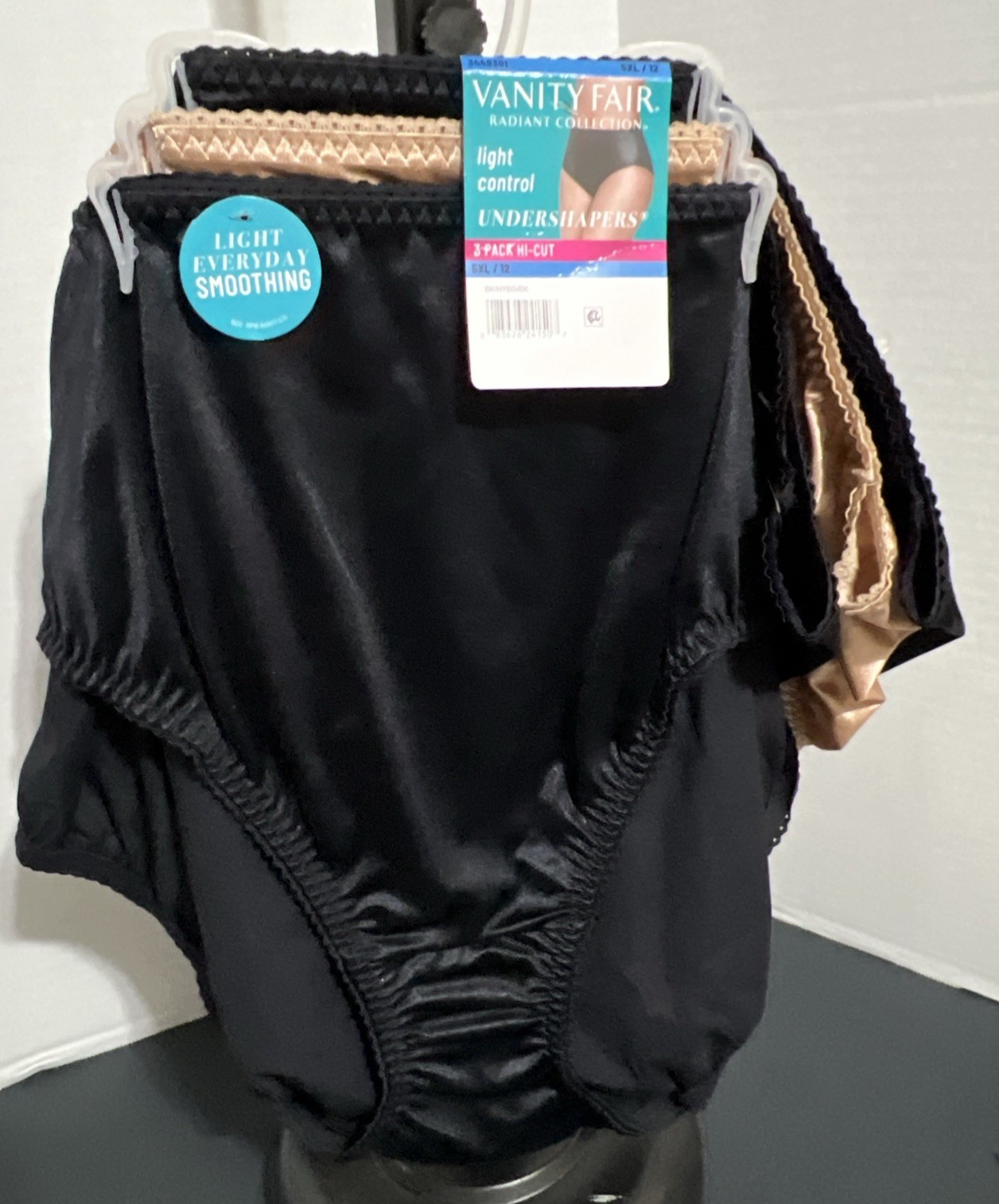 Vanity Fair Radiant 3-Pack HI-CUT SHAPERS light control Nylon 5X/12 – NWT