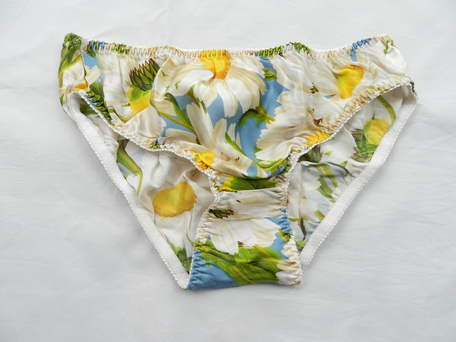 6 Pieces 100% Pure Silk Pattern Women’s Bikini Panties Size M L XL 2XL 3XL