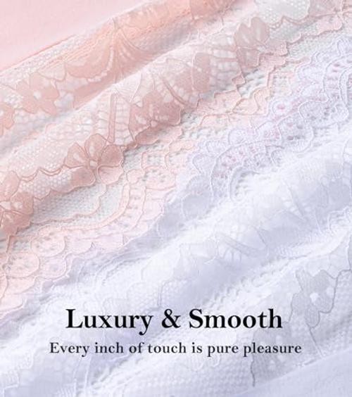 Sexy Lace Underwear for Women – High X-Large 3 Pack, Black,white,skin Color