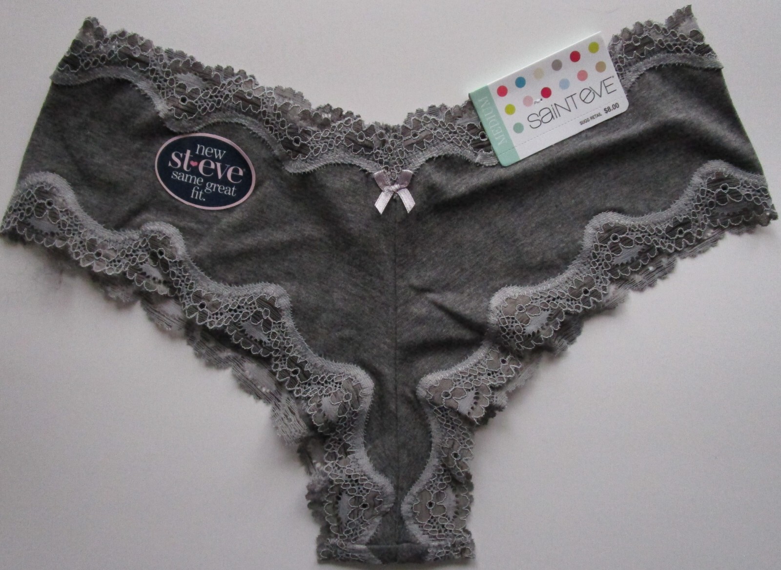 Saint Eve Juniors Cotton Blend Hipster Pantie 3 Pack Size Medium NWT Retail $24
