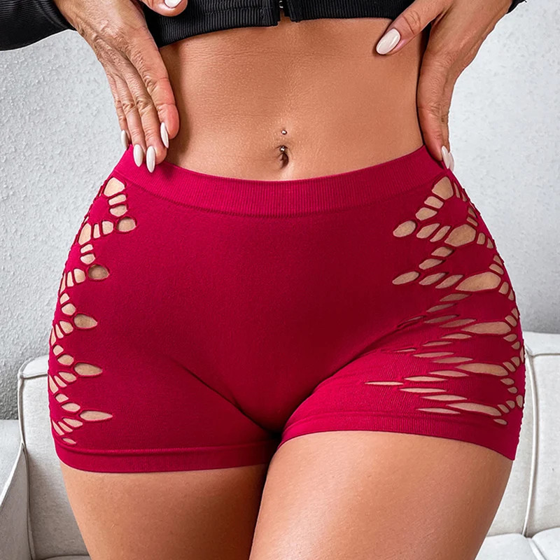 Boyshort Panties Mid Rise Hollow Out Comfortable Women’s Boxer Underwear