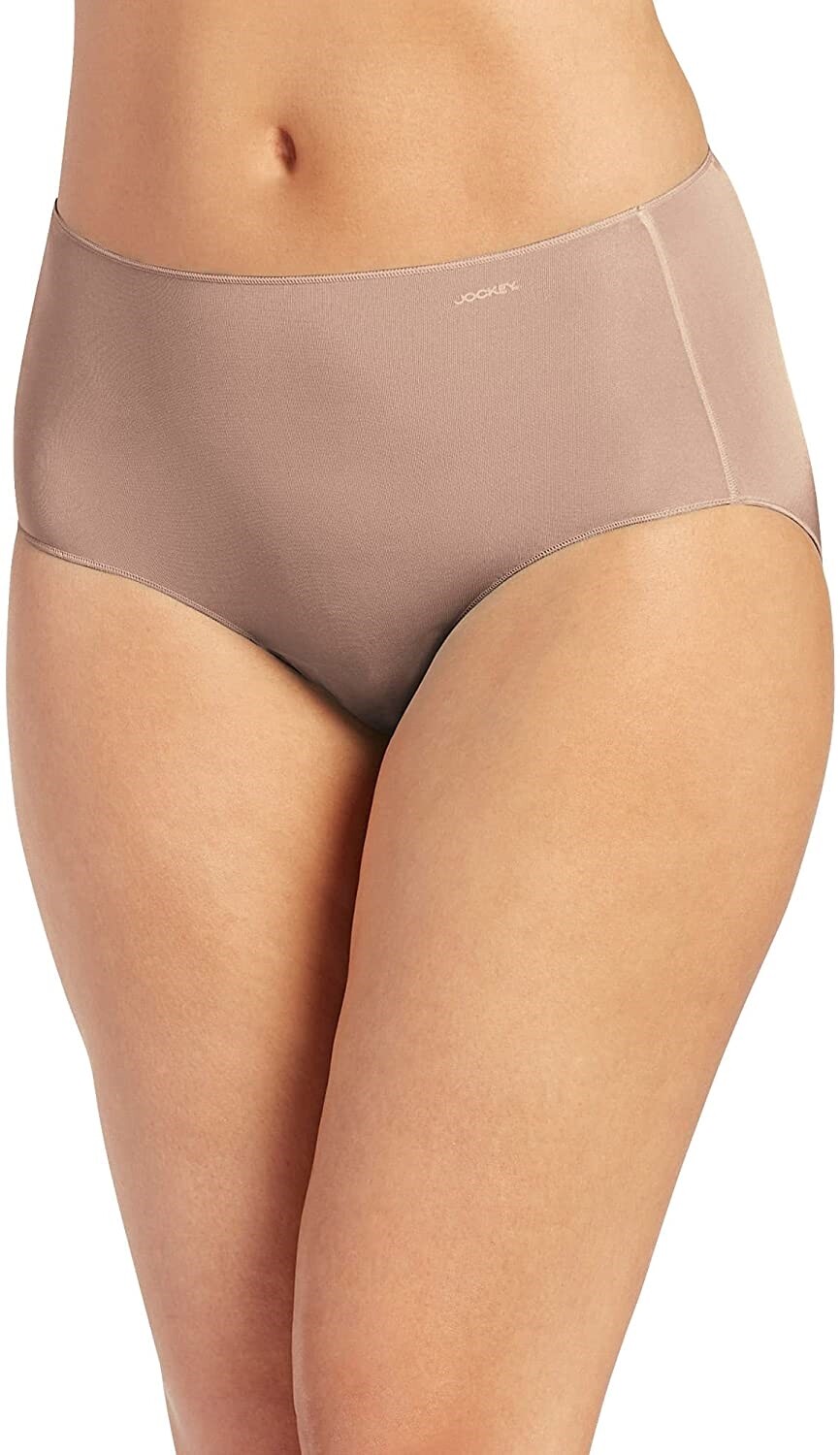 Jockey 268296 Women’s No Panty Line Promise Tactel Hip Brief 2 Pack Size 5 (MD)