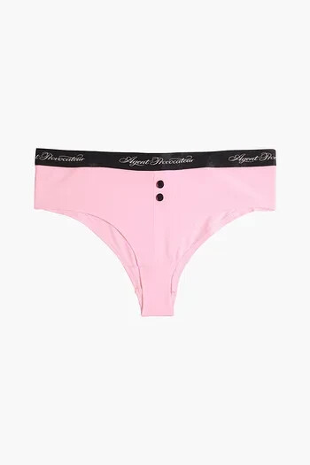AGENT PROVOCATEUR CLEA SOFT PINK BRANDED BOXER BRIEF LARGE AP4 BNWT