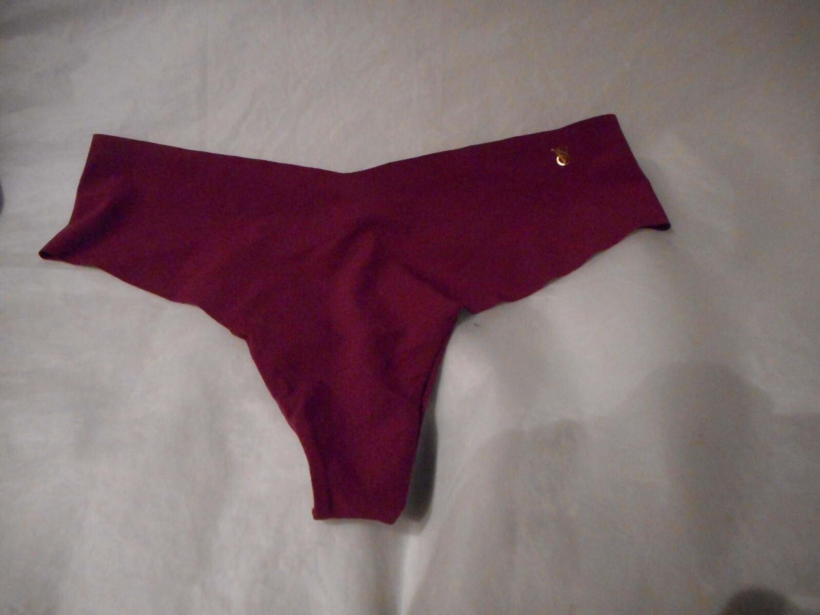 Victoria’s Secret Burgandy Thong/String Panty LARGE