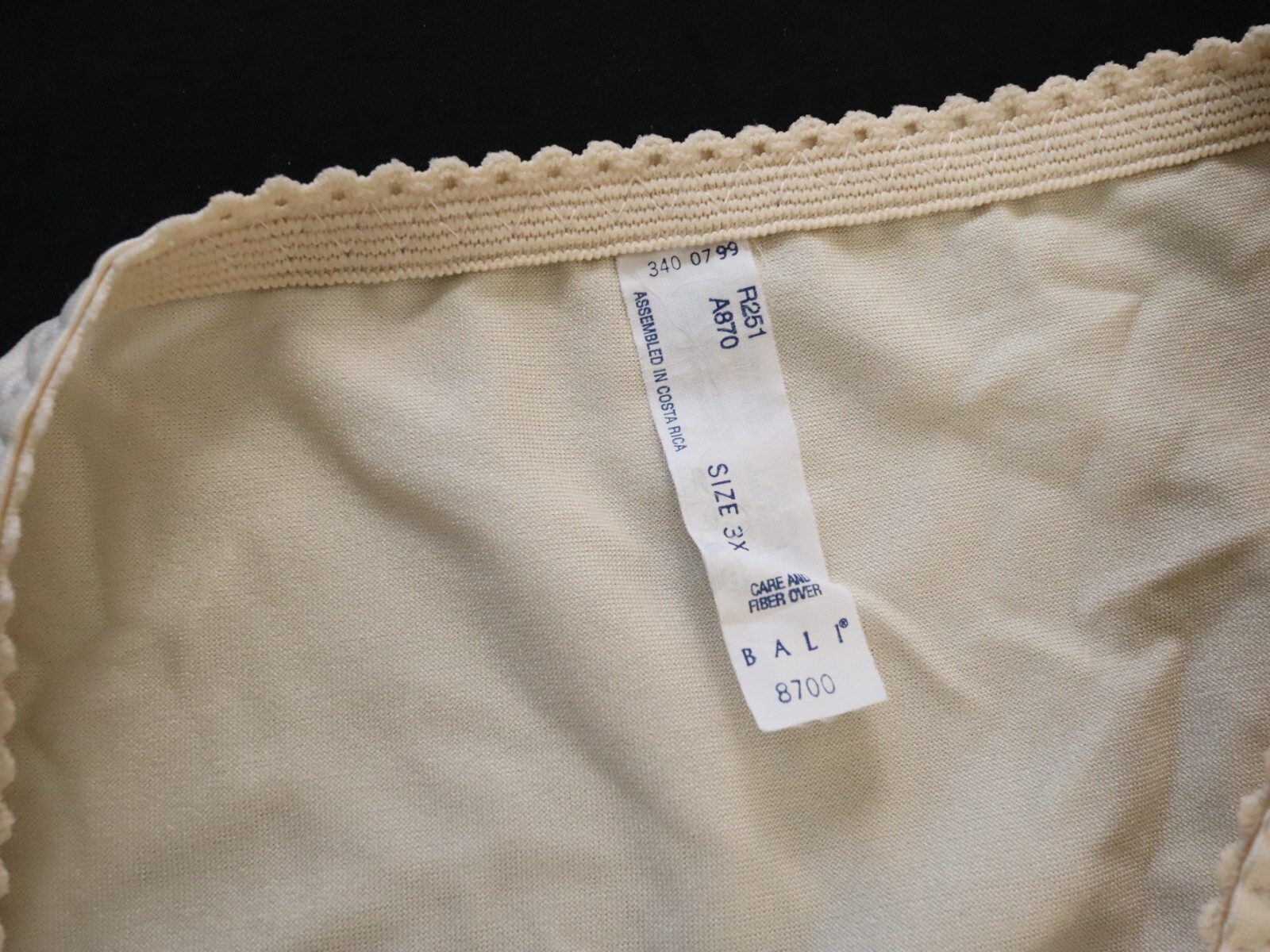 NEW Bali VTG Y2K 90s Silky Control High Cut Brief Panty XXXL XXX-LARGE
