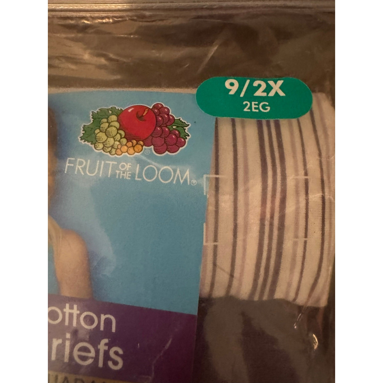 Set 4 Fruit Of The Loom Womens Brief Underwear Panties 6-Pair 100% Cotton 9/2X