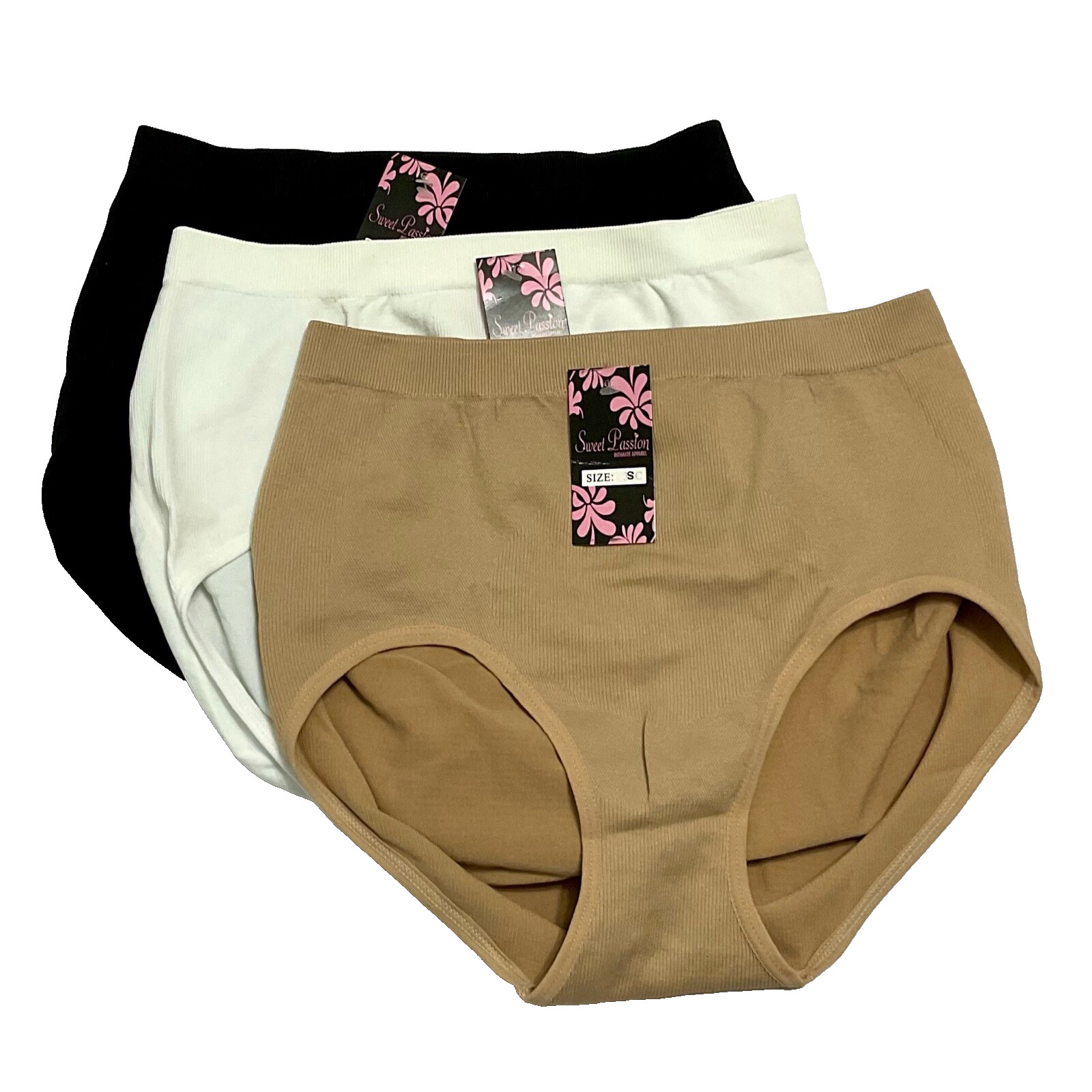 sz S – NWT Soft Seamless Briefs – 3 pcs set