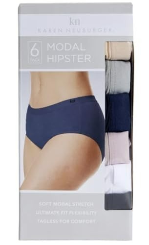 Karen Neuburger Women’s Size Small 6 Pack Modal Hipster Panties Soft Stretch