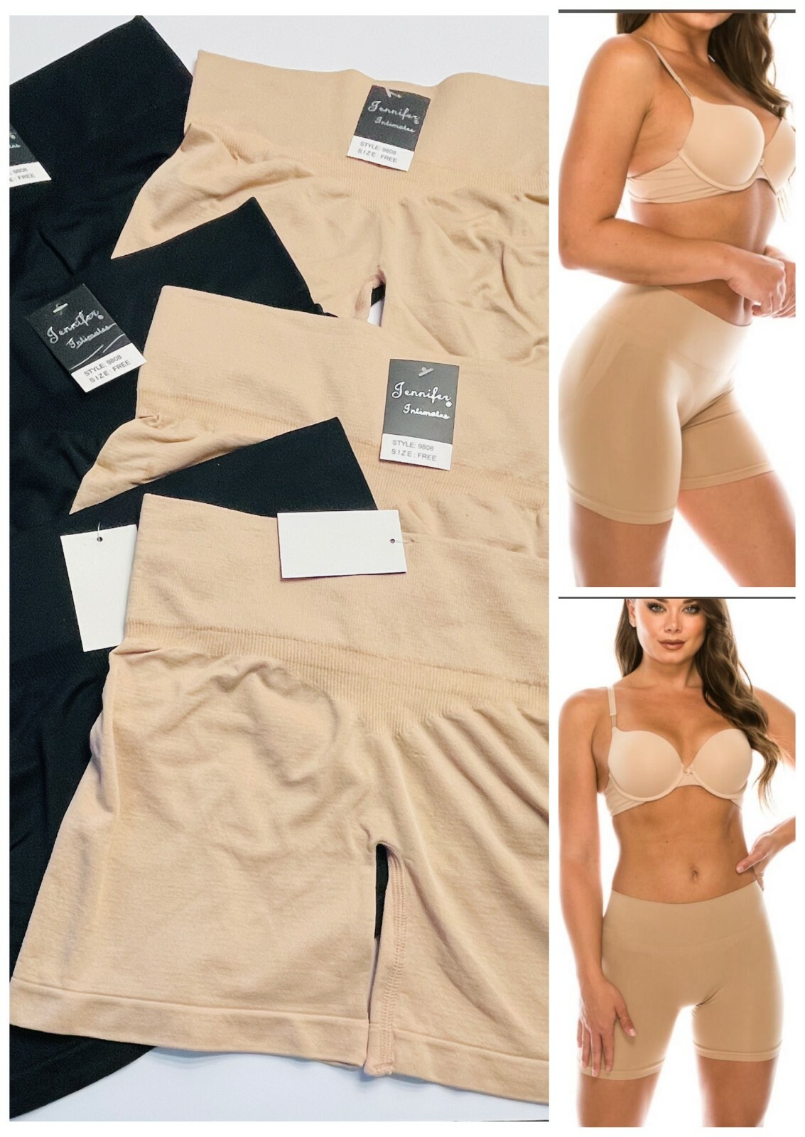 6 Pack Boyshort Sports Active Wear Control Lift Short Panties Knicker Underwear