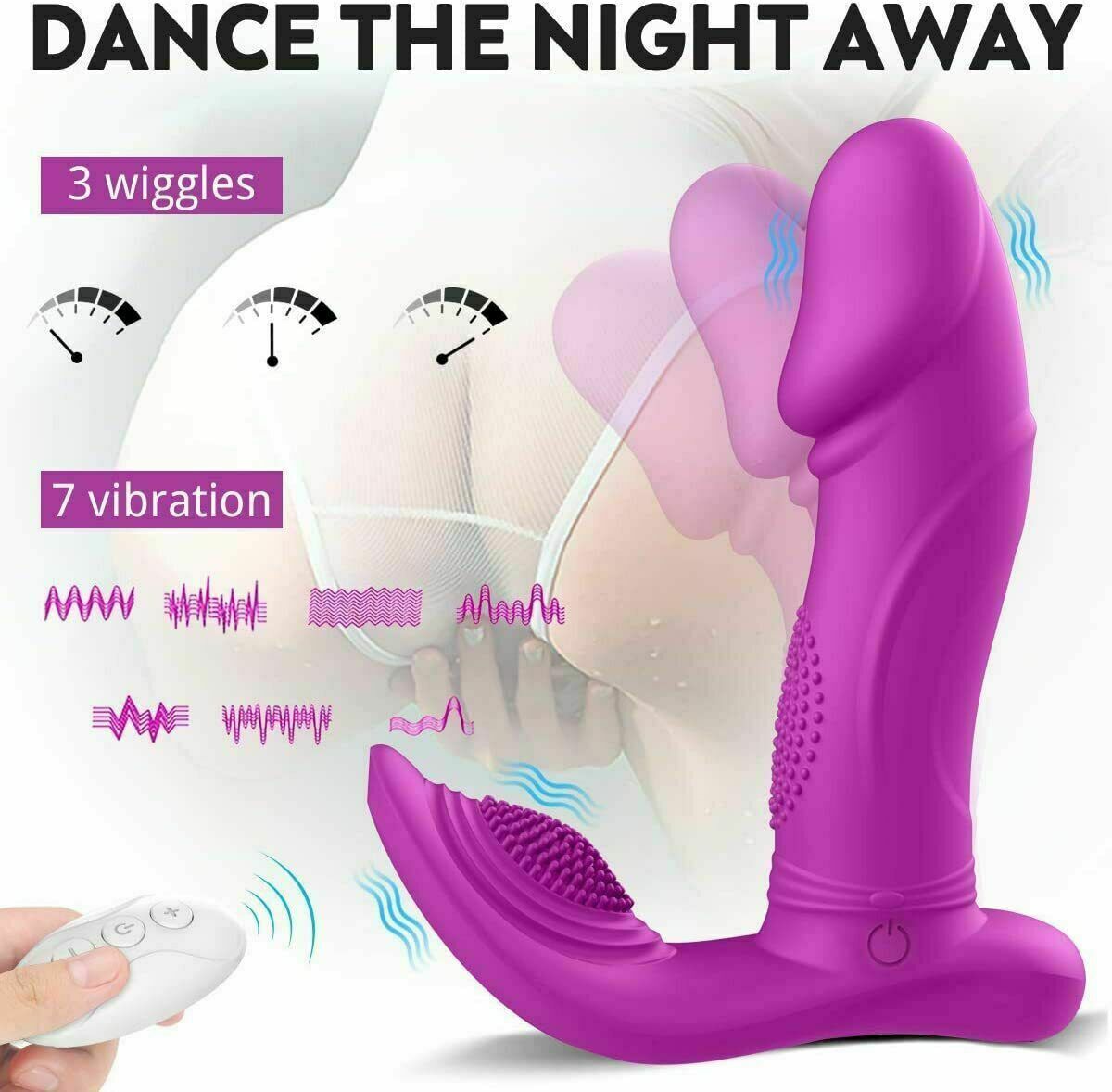 Panty Wiggling Vibrating Panties Wearable Massager Remote Control Toy for Women