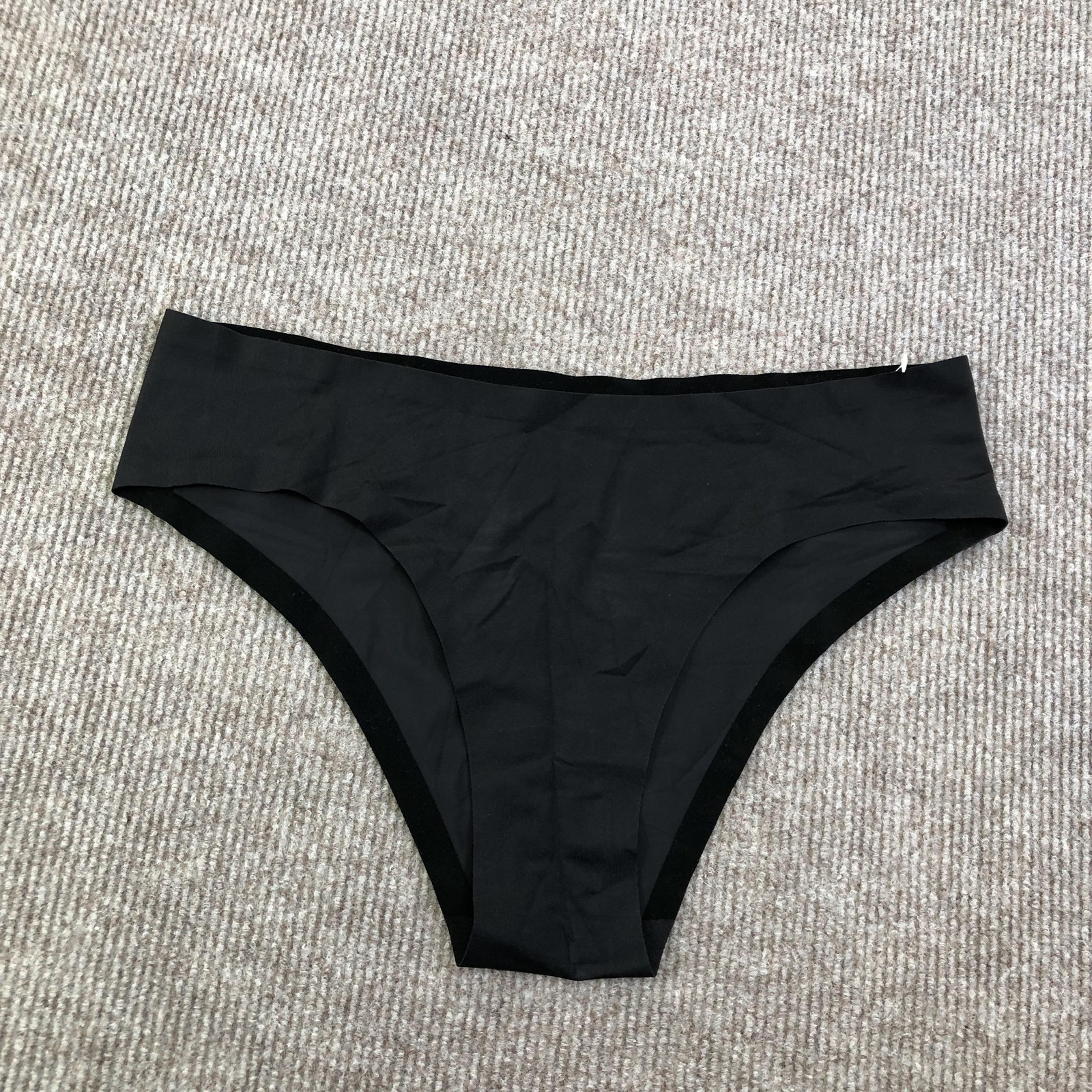 EBY Underwear Womens M Black Seamless Bikini Panties Microfiber Stretch