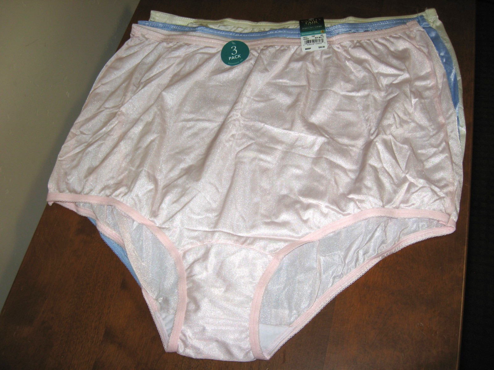 3 Pr. Vanity Fair Perfectly Yours Ravissant Tailored Briefs ~ Size 9/ 2XL ~ NWT