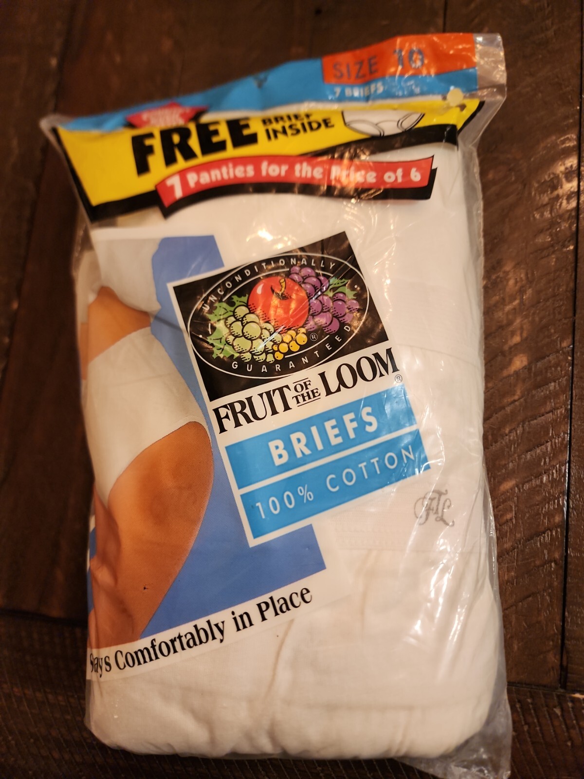 Fruit of the Loom Women’s Briefs Cotton White Size 10 Pack of 7 Vintage 1995