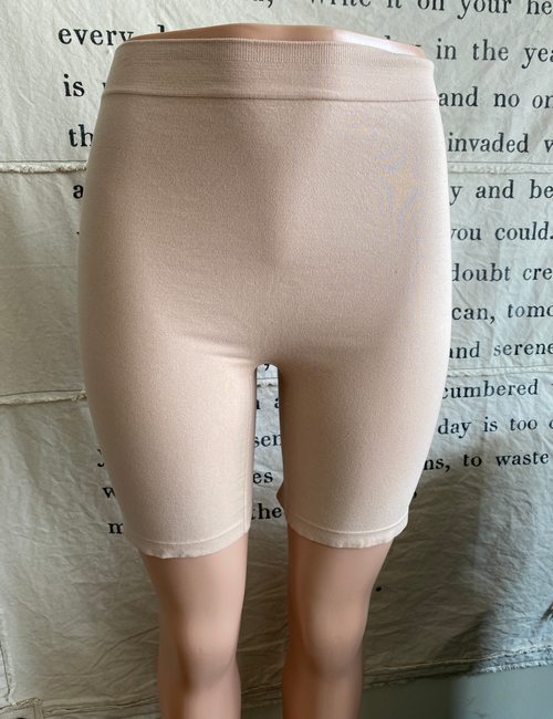 Breezies Sunbeige Nude Seamless Cotton Long Leg Panties New Boyshort