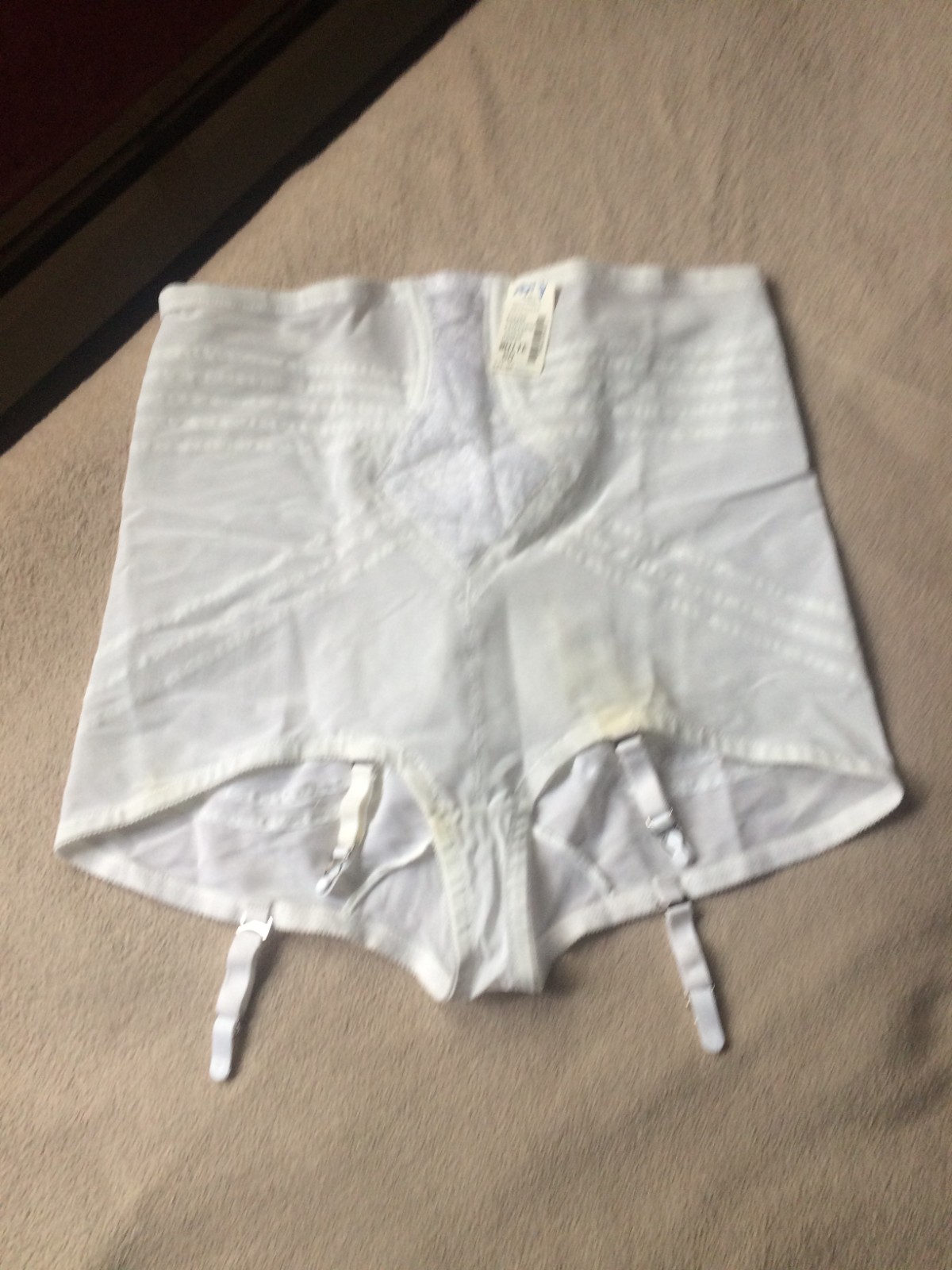 Rago sz 50/10X White High Waist X Firm Control Garter Girdle Style 6109X NWD