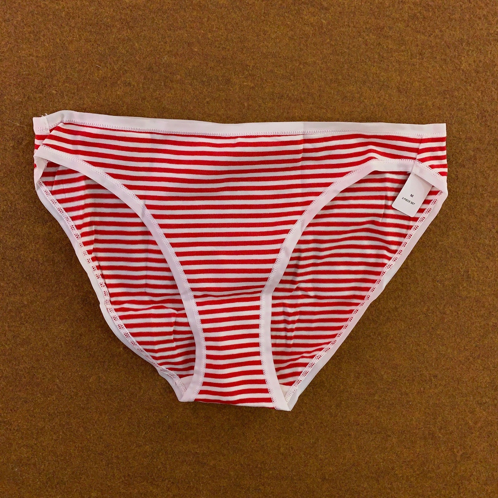 GapBody Women Medium Multicolor Organic Cotton 3 Pack Bikini Underwear NEW