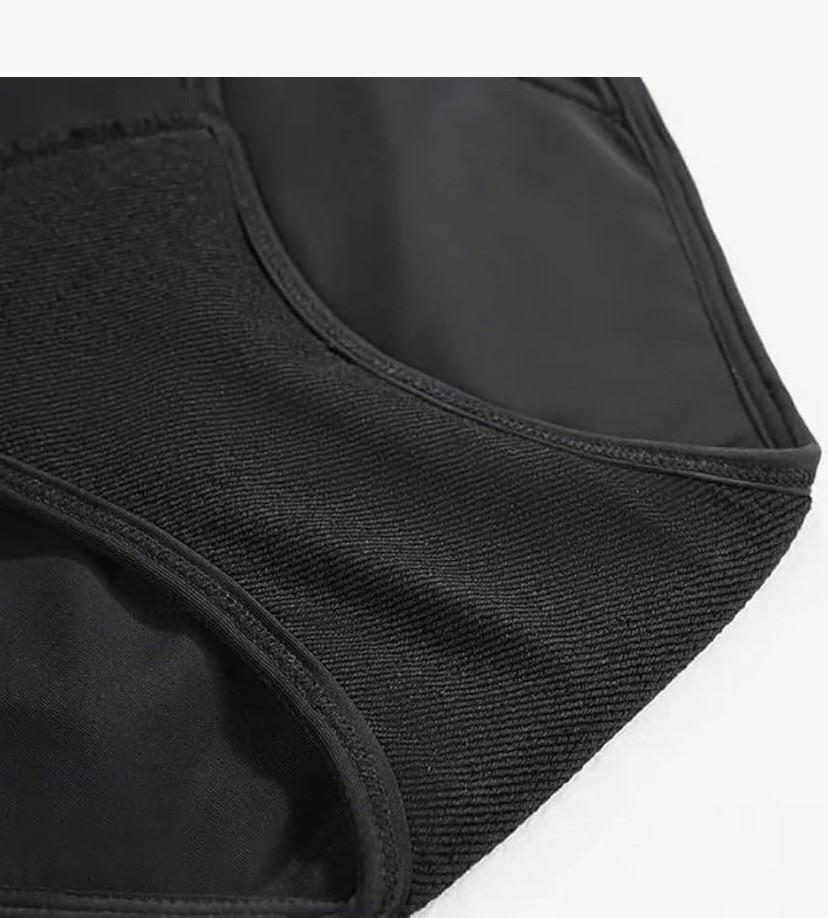 GOLDYN POPPY PERIOD UNDERWEAR, 3 PACK, BLACK, NEW, MID-RISE HIPSTER, HIGH ABSORB