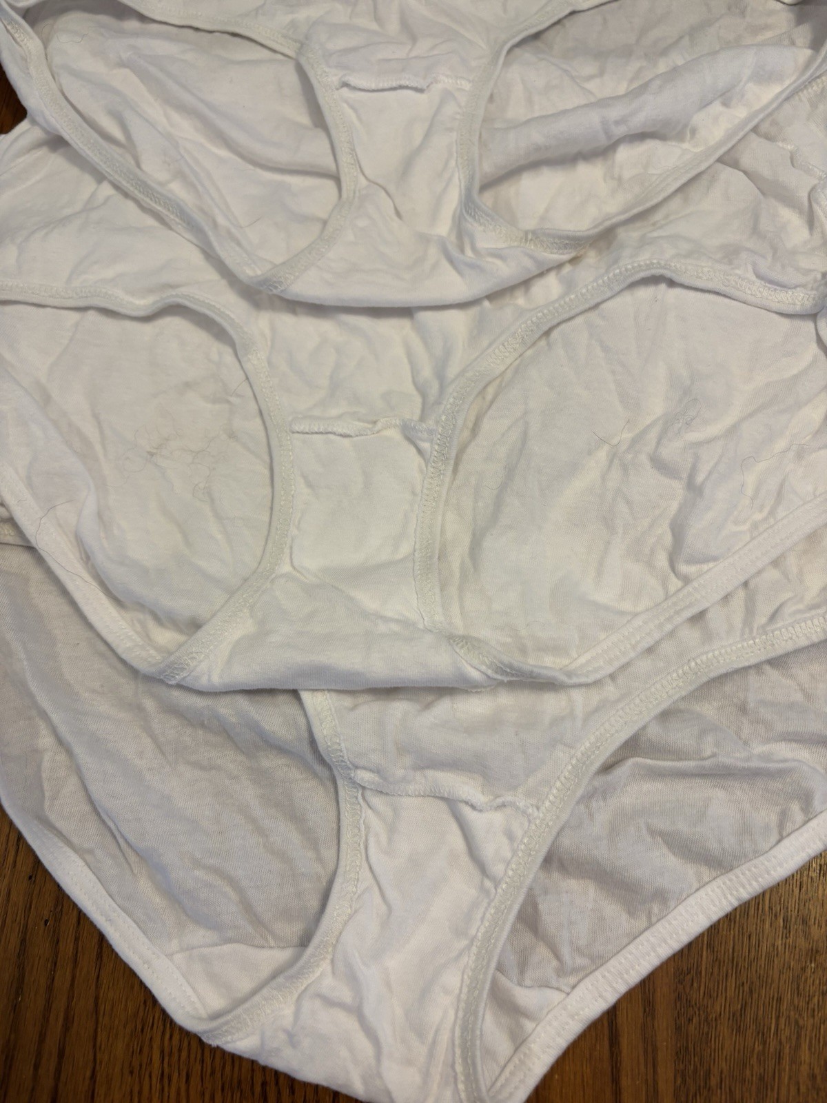 Hanes Womens Classic 3 Pair White Cotton Briefs 8XL