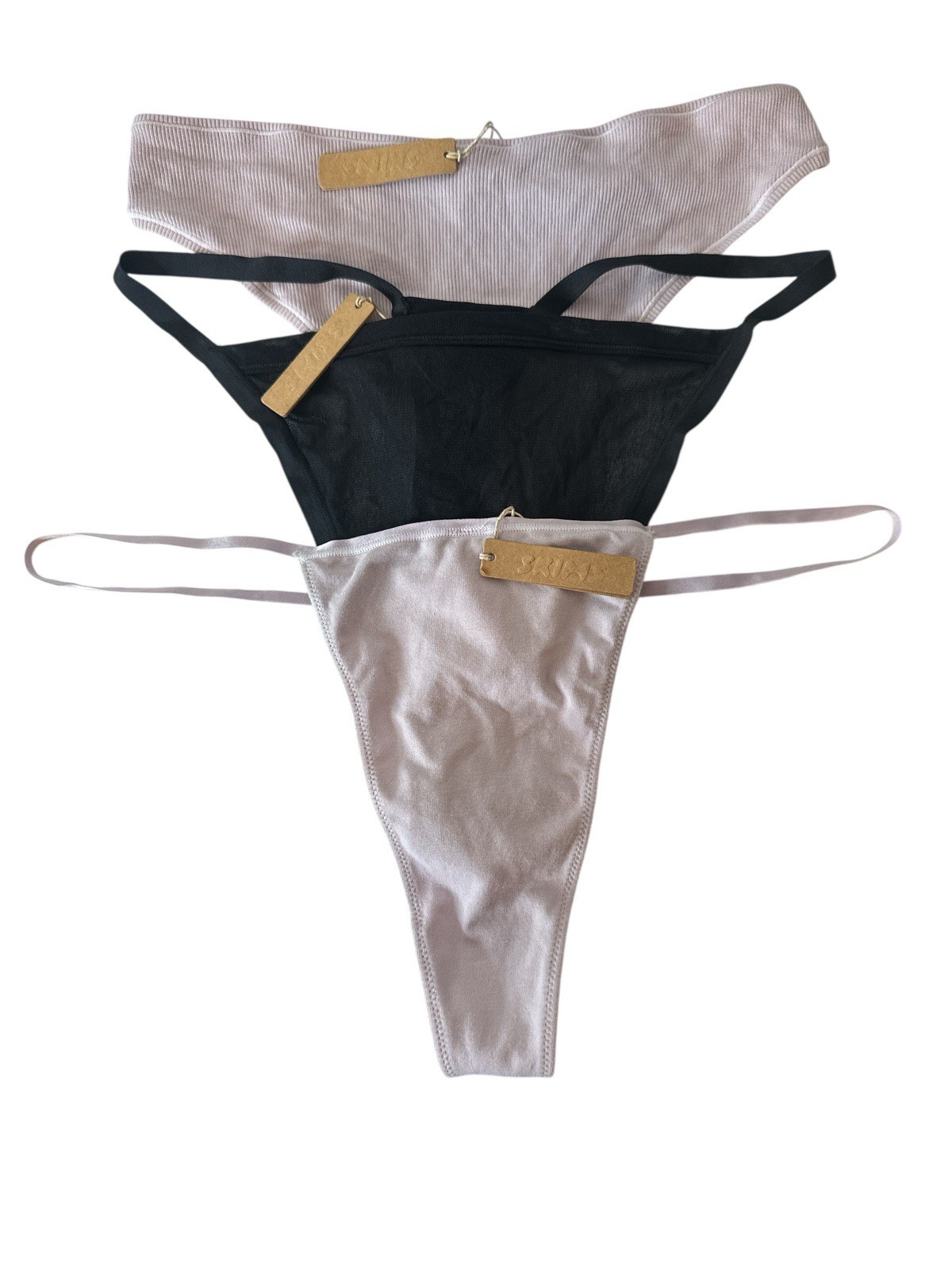 Skims Bundle LOT of 3 Thongs Panties Assorted Colors & Type All Size 4X New