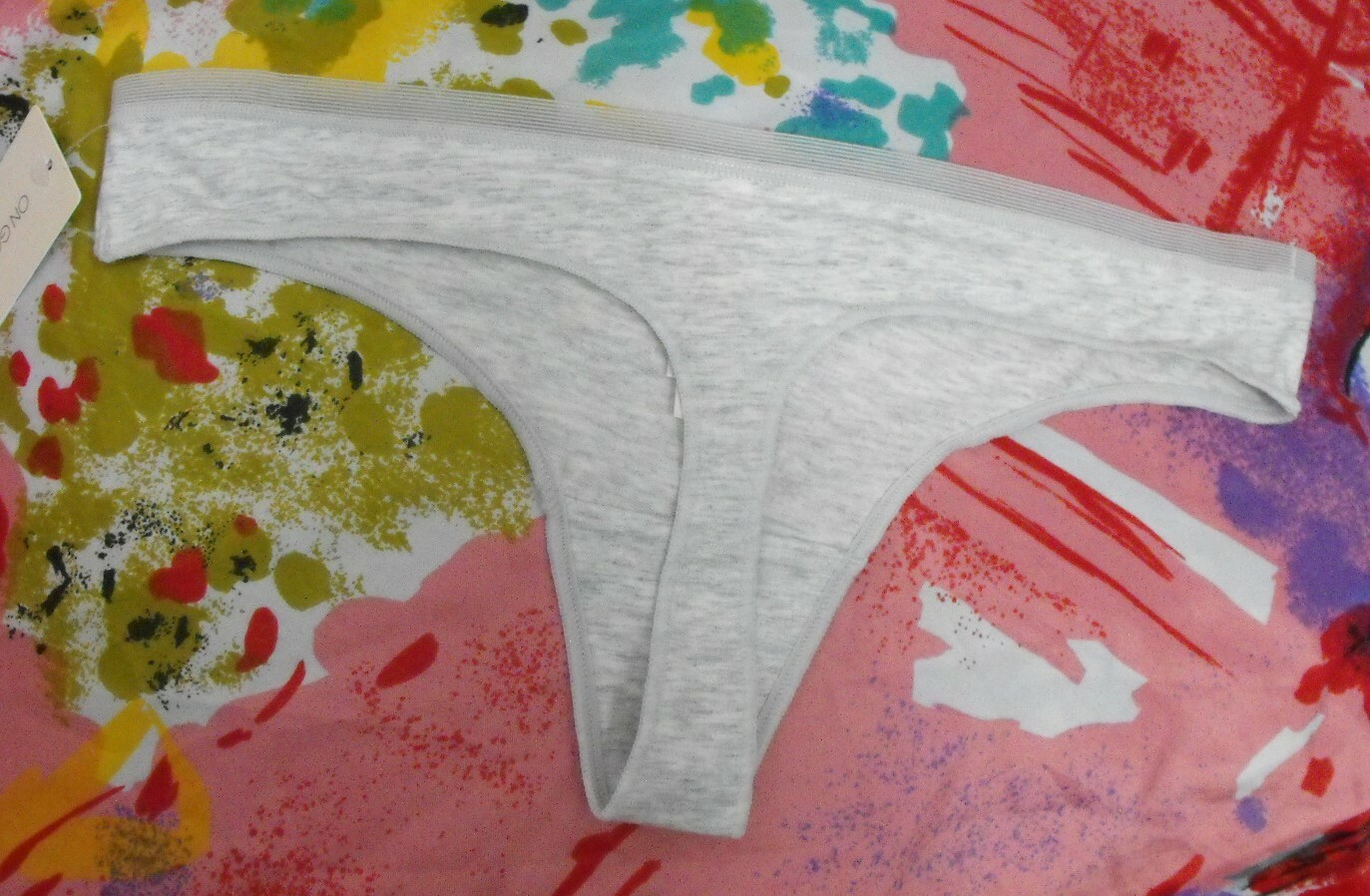2 NEW ON GOSSAMER G2052 CABANA COTTON LOW RISE THONG PANTIES M