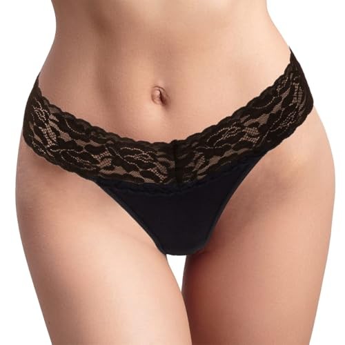 Lace Thongs for Women – 6 or 12 Pack Low Rise Thongs – Lace Large 6pk Neutrals