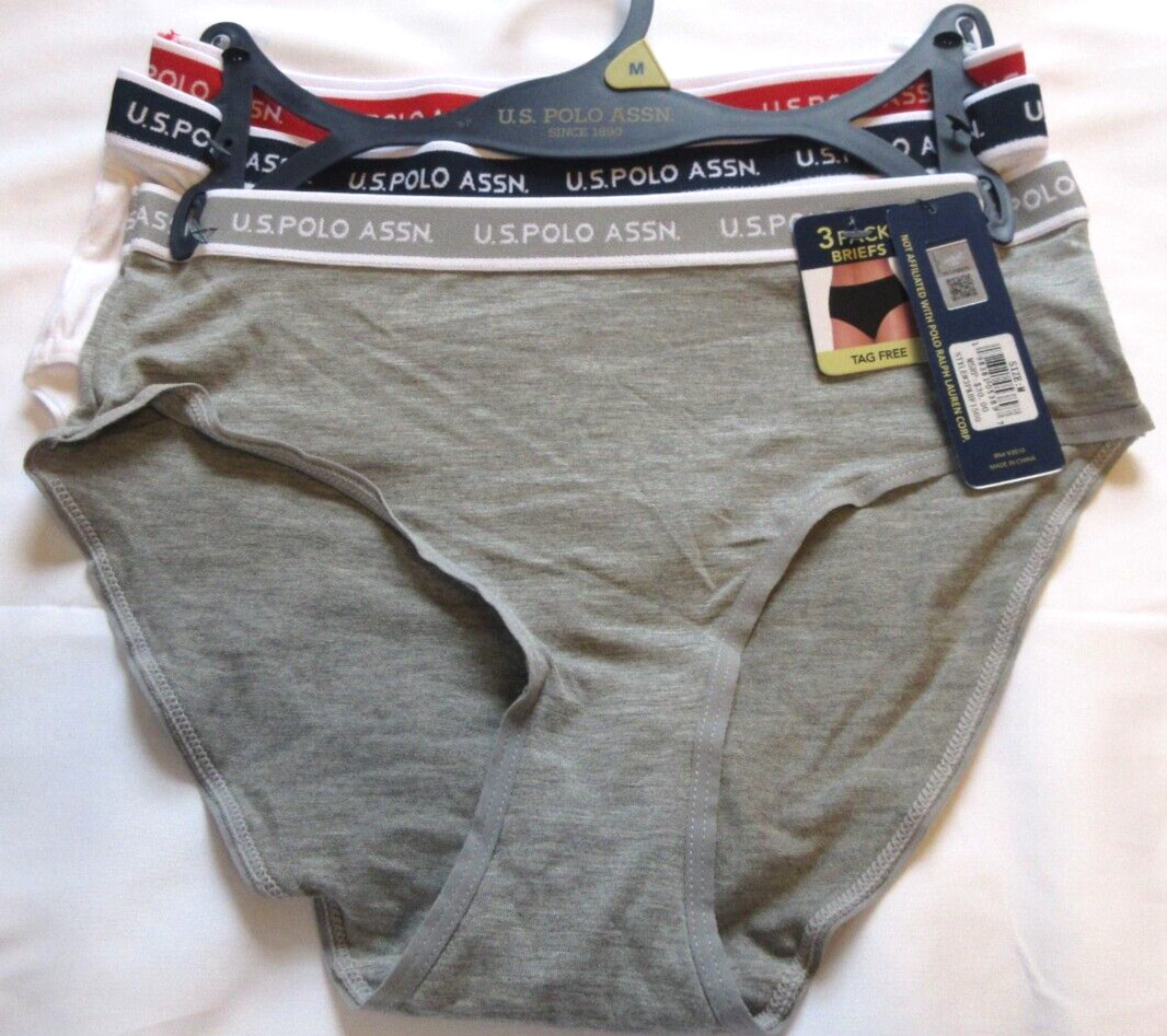 U.S Polo Assn 3 pack Brief Women’s Underwear Size M