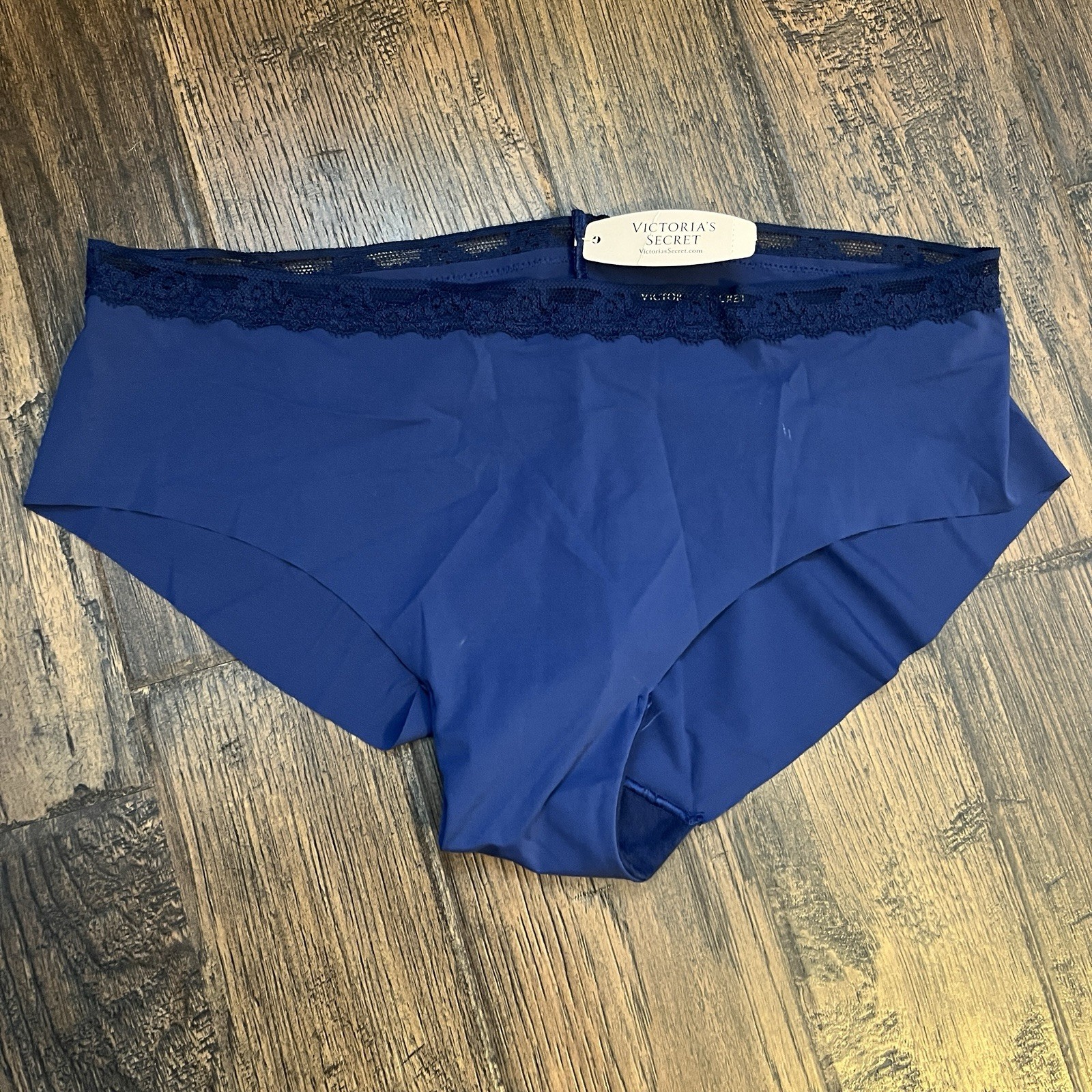 NWT VICTORIA’S SECRET WOMEN’S Blue Culotte Classique HIP HUGGER PANTIES size L