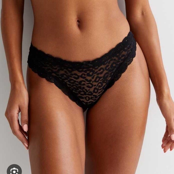 New look black brazillian knickers Thongs UK 10