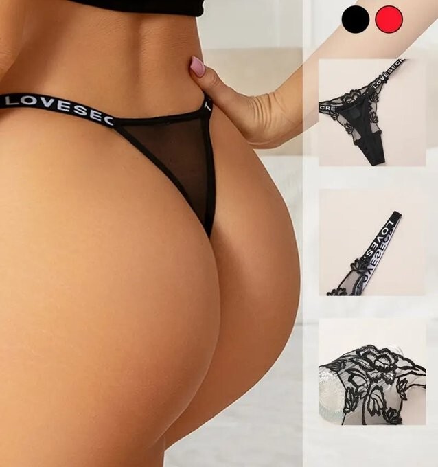 1Pc Women’s Lace Patchwork Floral Thong