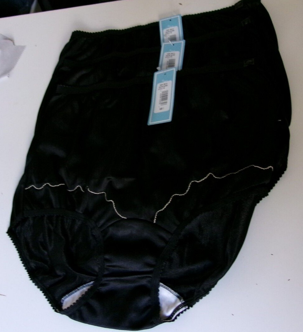 3 Dixie Belle by Velrose Full cut Briefs Style 719 Black Size 15