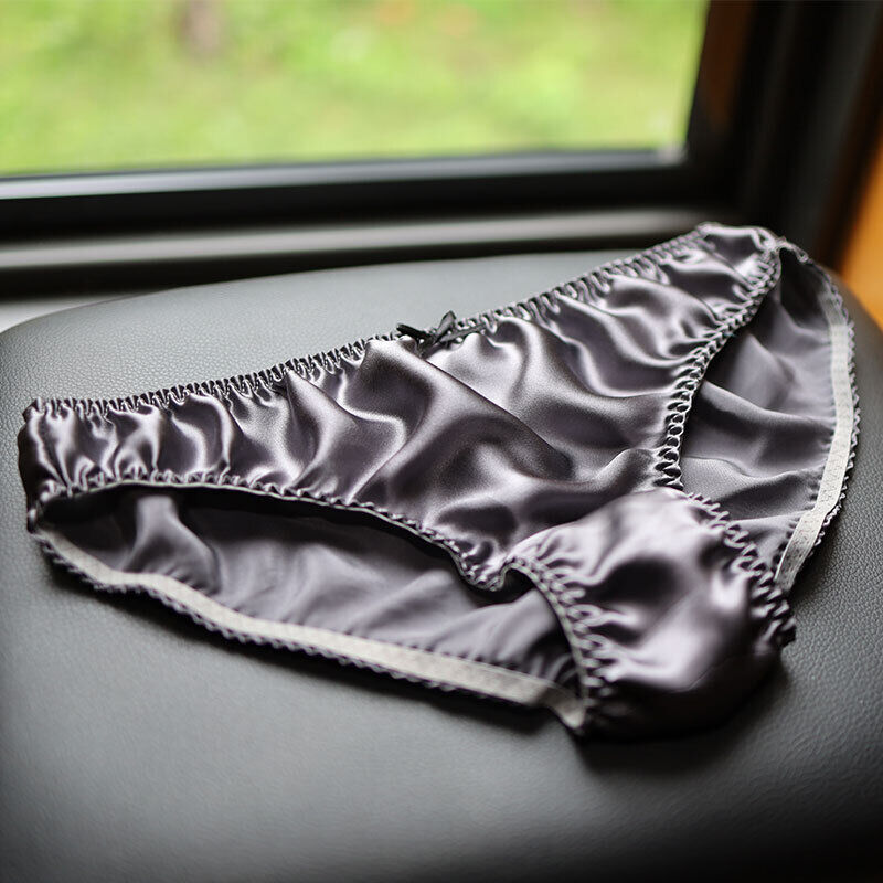 Womens New Silk Panties Hipsters Knickers Undies Drawers Underpants Bow Deco