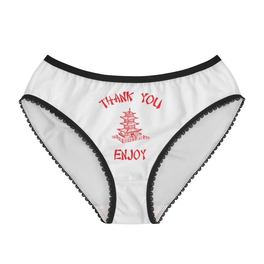 Chinese Food Container Pagoda Thank You Enjoy Women’s Briefs