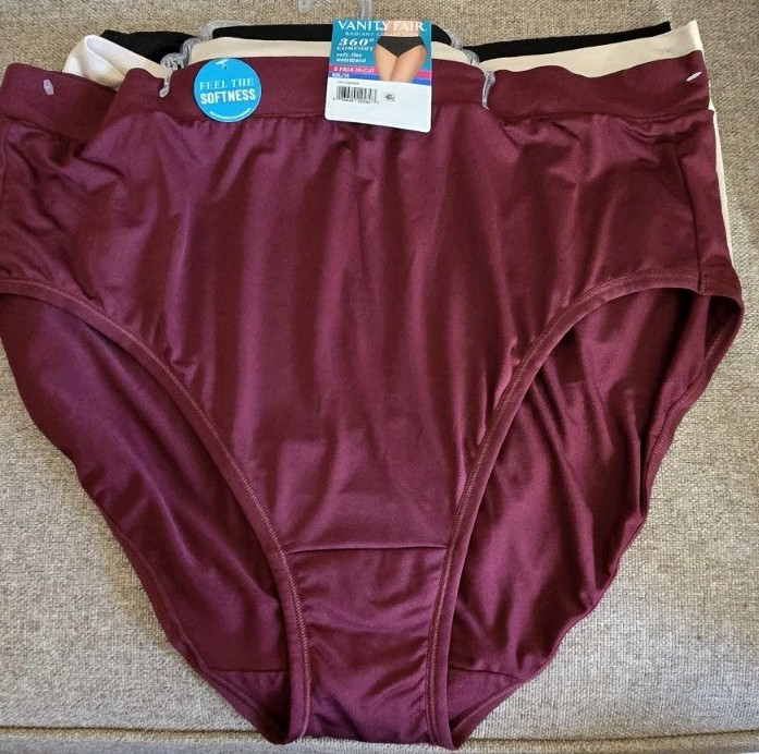 Vanity Fair Radiant 360 Comfort Hi-Cut Panties-Pack Of 3-Size 12/5XL