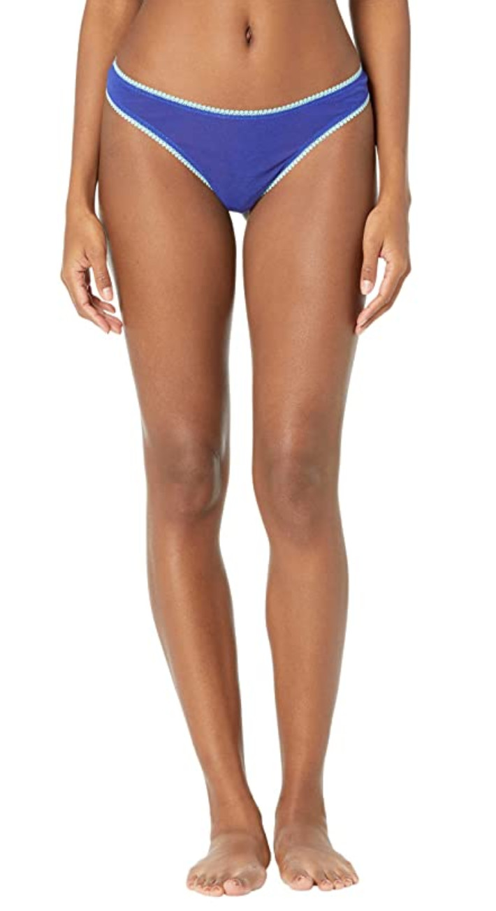 OnGossamer Women Mesh Hip G Thong Deep Sea Blue Size M/L