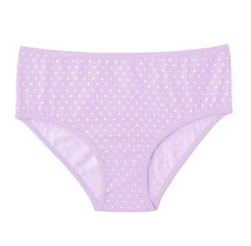 Member’s Mark Girls 7-Pack Organic Cotton Briefs Lilac Butterfly Print Size 4-16