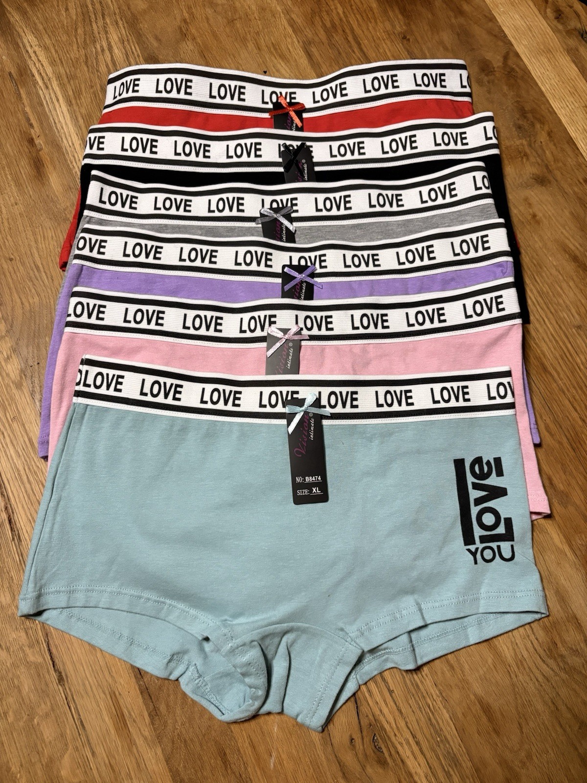 Vision Boyshort Panties 6 Pack