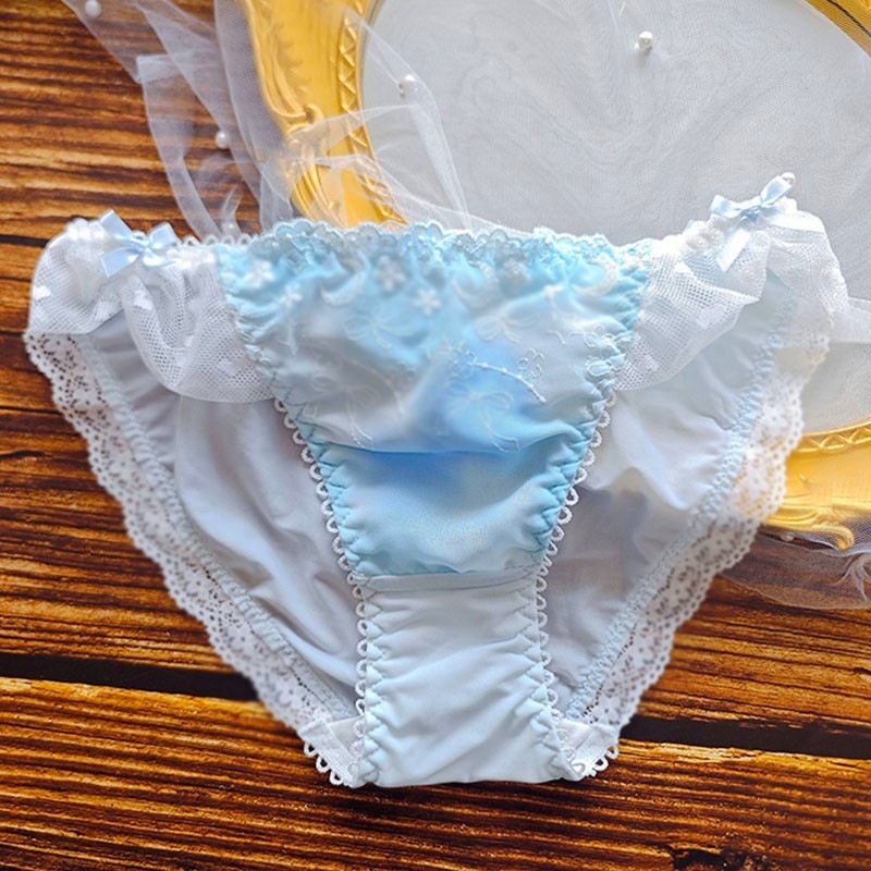 Japanese Sweet Princess Panties Briefs Womens Lolita Cute School Underwear