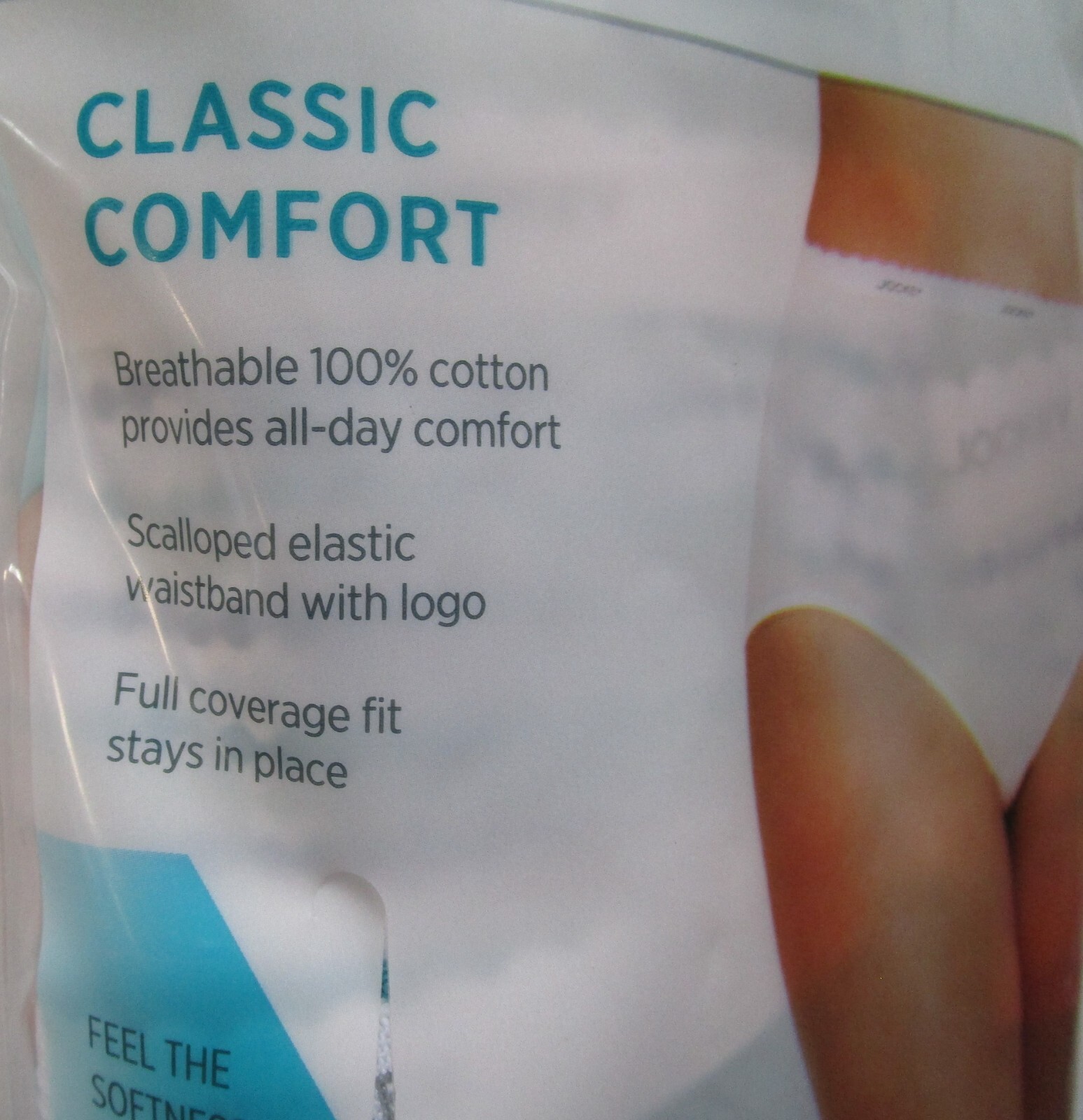 Jockey Classic Comfort 100% Cotton Style 9483 Brief Pantie 3 Pack Size 9 XXL NWT