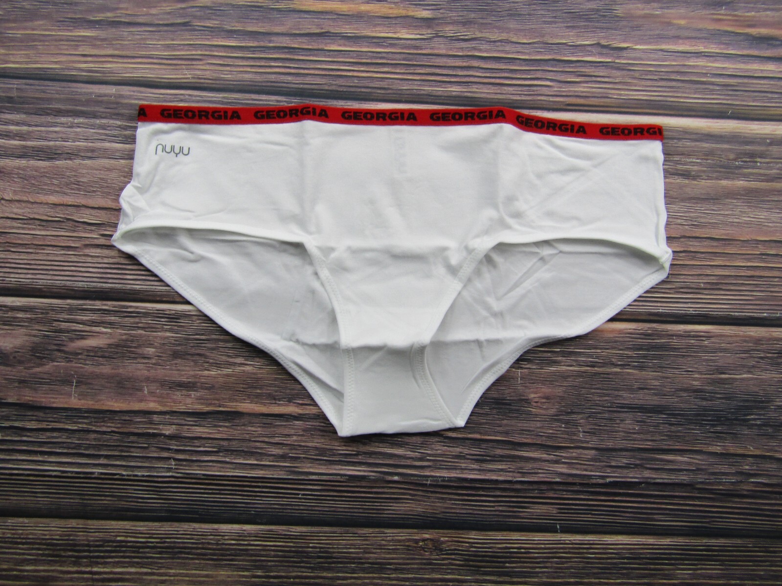 NUYU NEW Womens Size XL White Georgia University Bulldogs Undies Panties