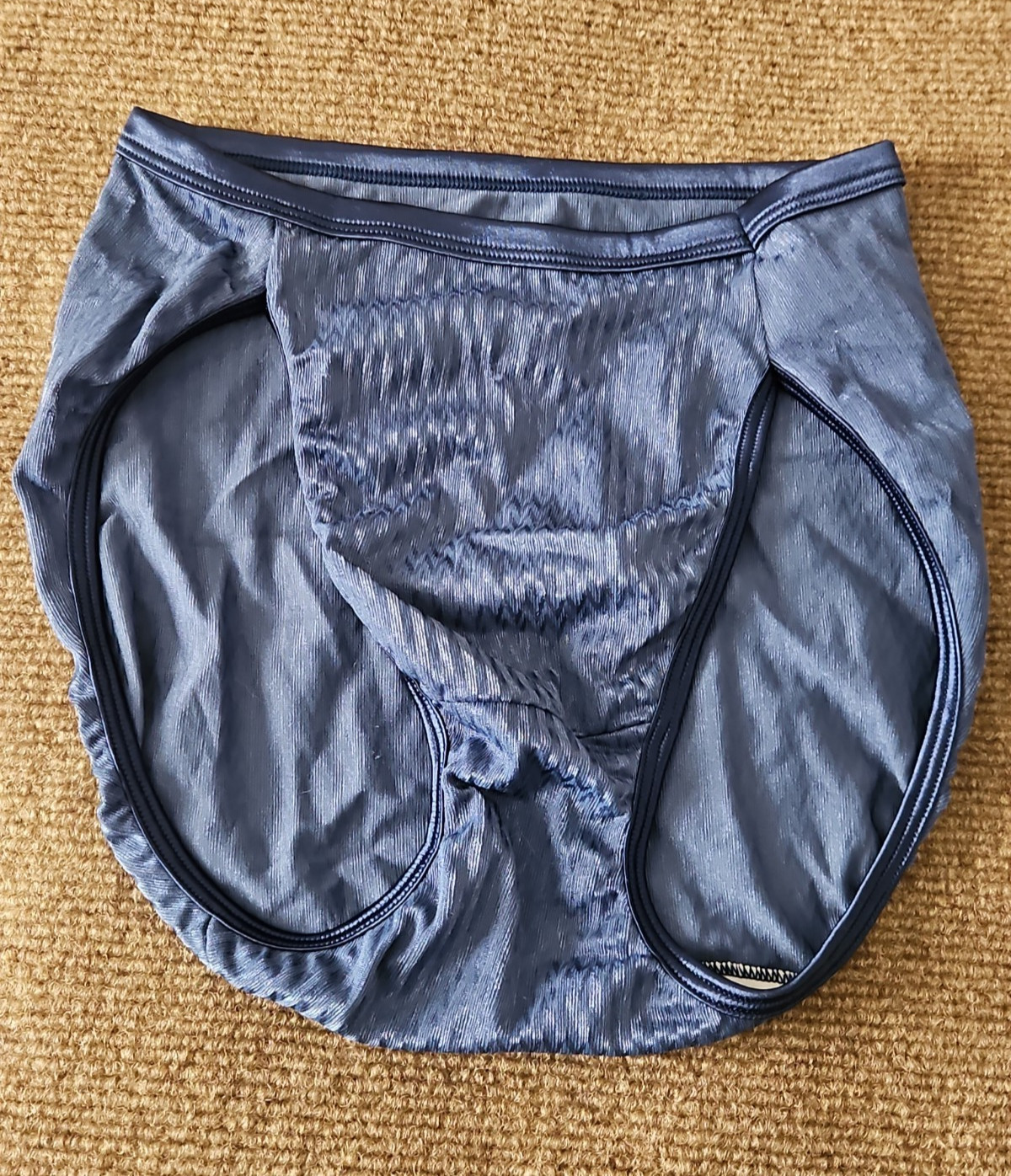 VANITY FAIR Women’s Nylon Spandex Bikini Briefs Panties Size 5/40 Dark Blue