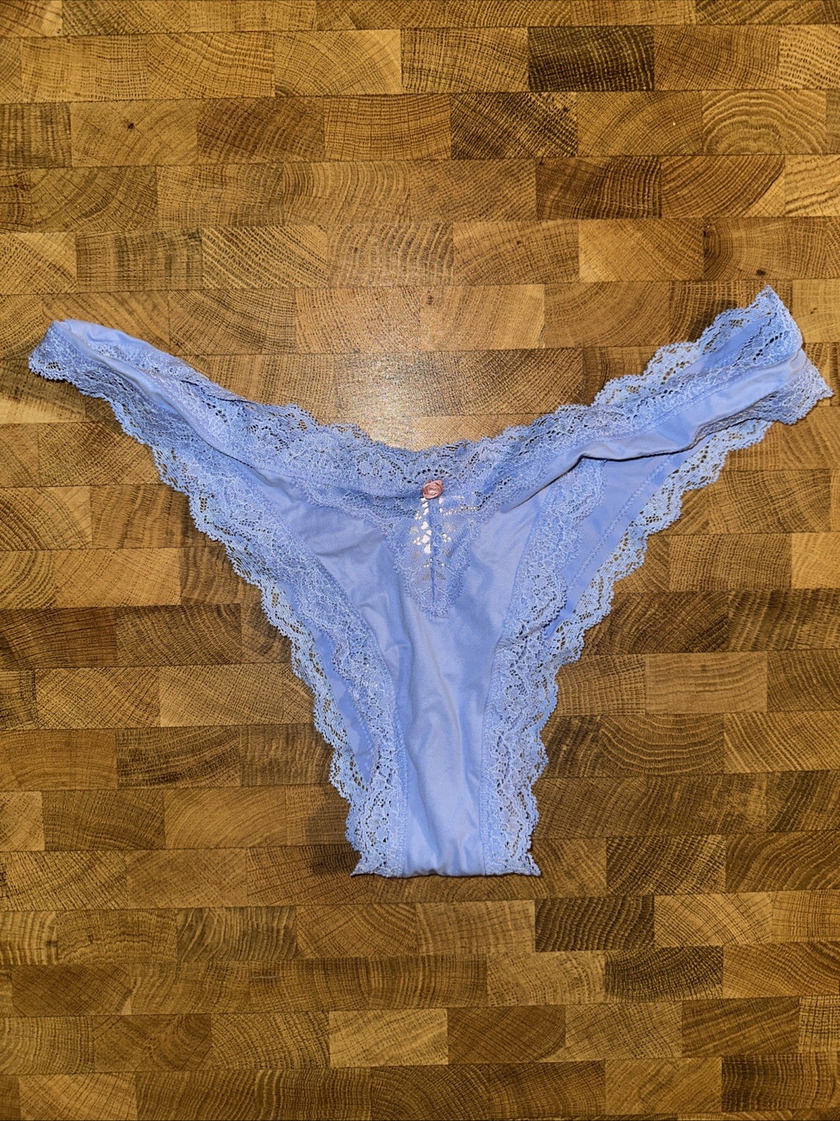 Victoria’s Secret Women’s Underwear Brazilian/Slip Blue Size: S